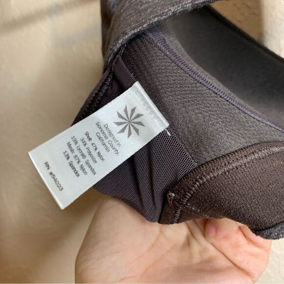 Athleta unwired padded sweetheart neckline Strappy bra heathered brown - Picture 4 of 6